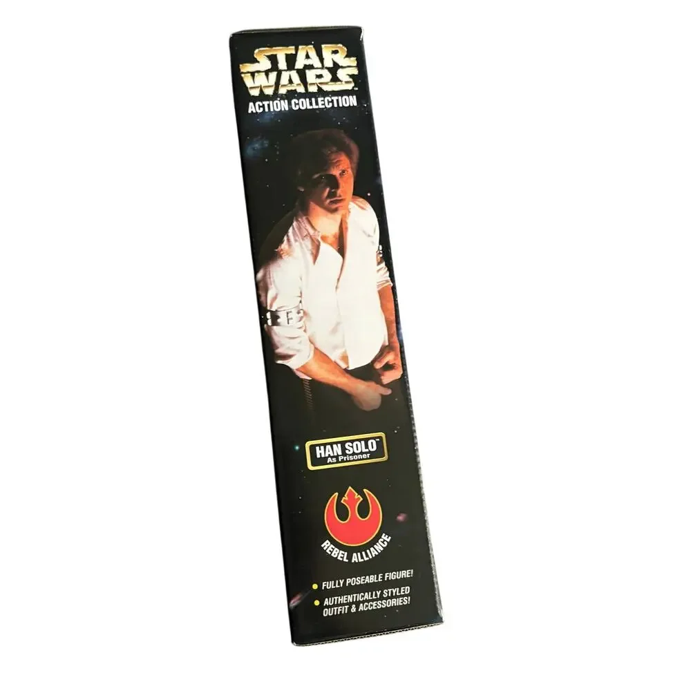 Star Wars Han Solo Action Figure as Prisoner & Carbonite Block - 1998 Vintage